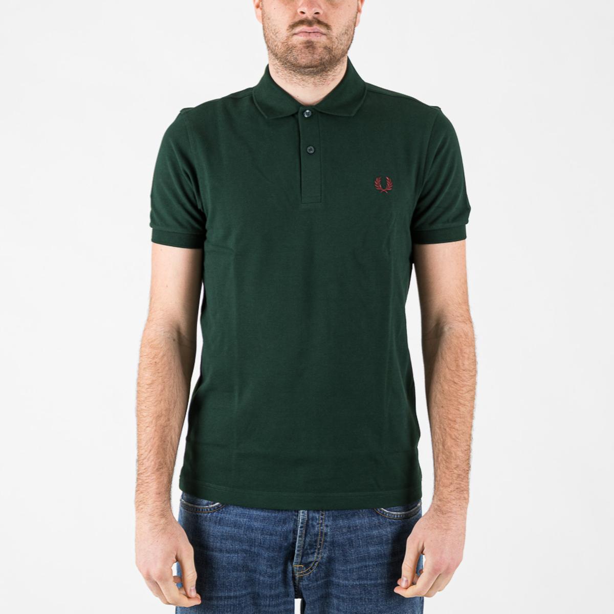 Polo Fred Perry Plain Fred Perry Shirt grassroots & oxblood