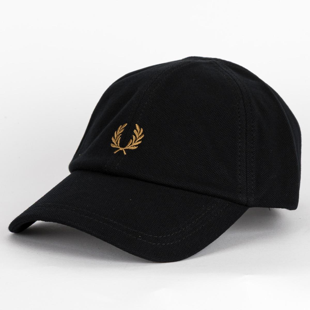 Cappellini Fred Perry Pique Classic Cap black & dark caramel