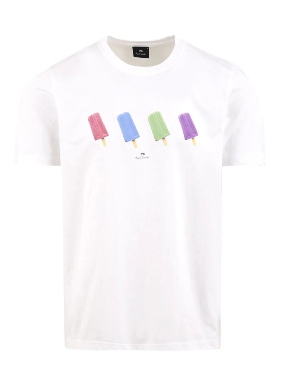 T-shirt regular fit Lollies PAUL SMITH Uomo - Bianco