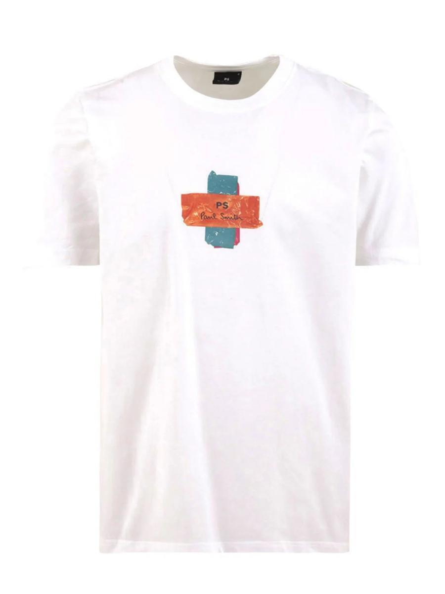 T-shirt regular fit Cross PAUL SMITH Uomo - Bianco-Bianco