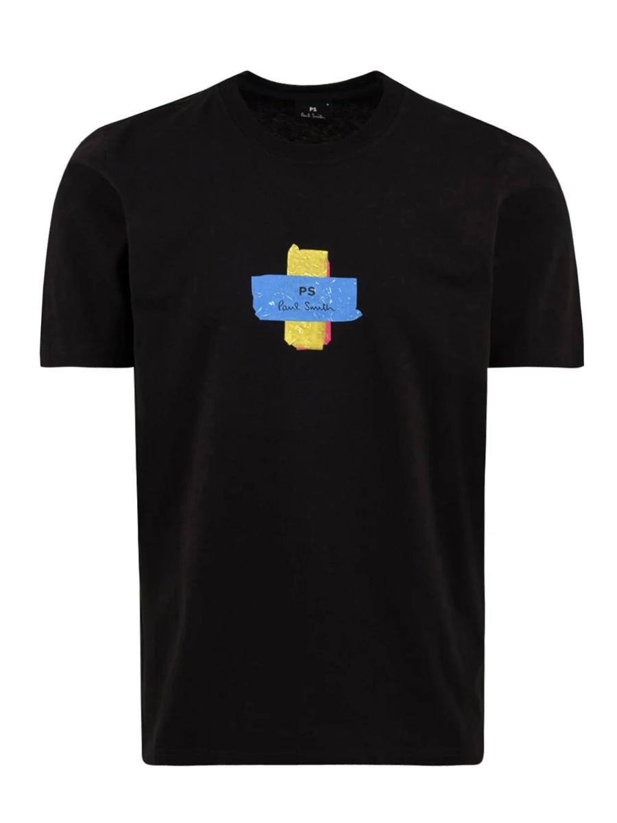 T-shirt regular fit Cross PAUL SMITH Uomo - Nero-Nero