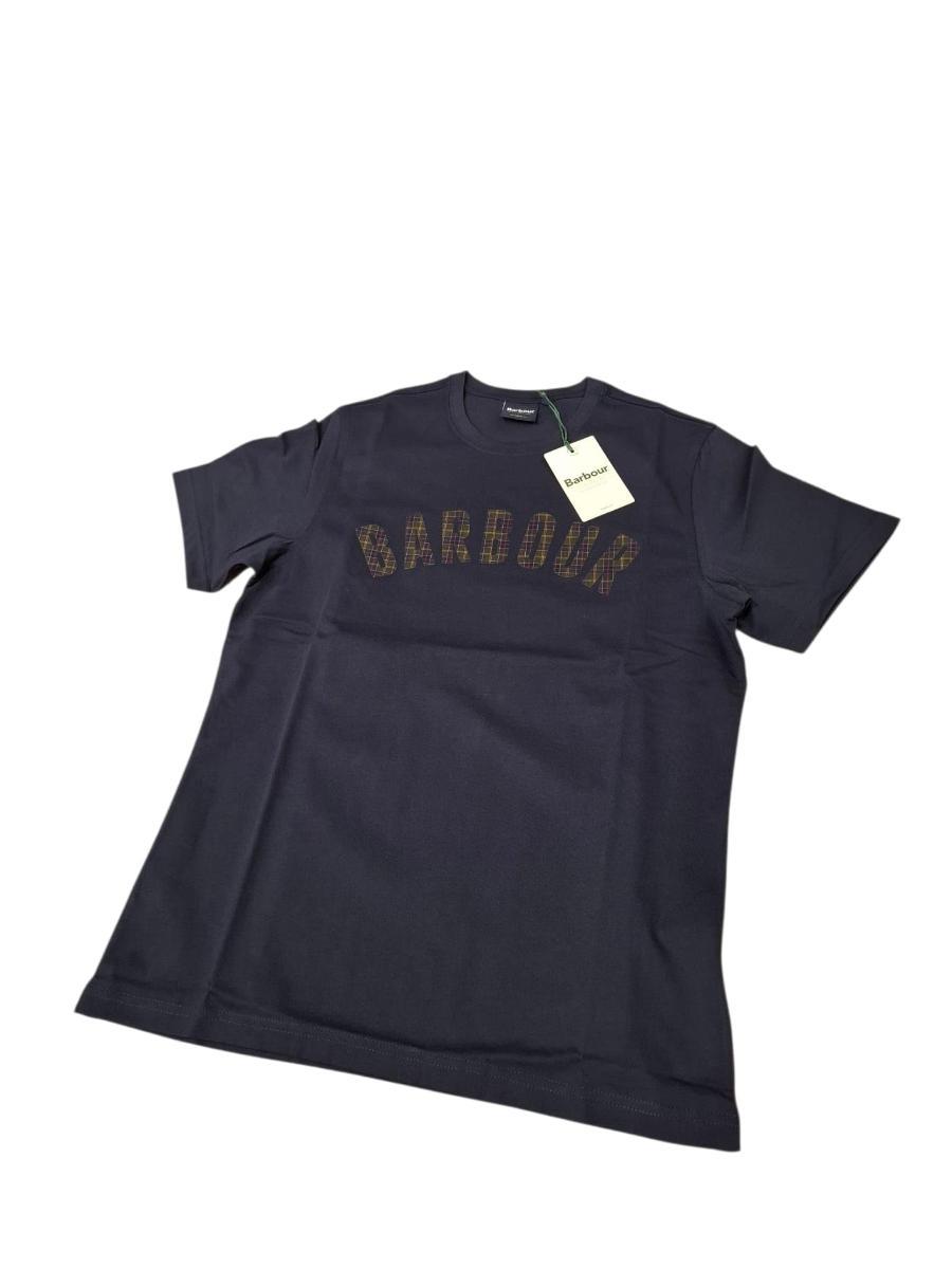 T-shirts Barbour Berwick Tartan T-Shirt navy