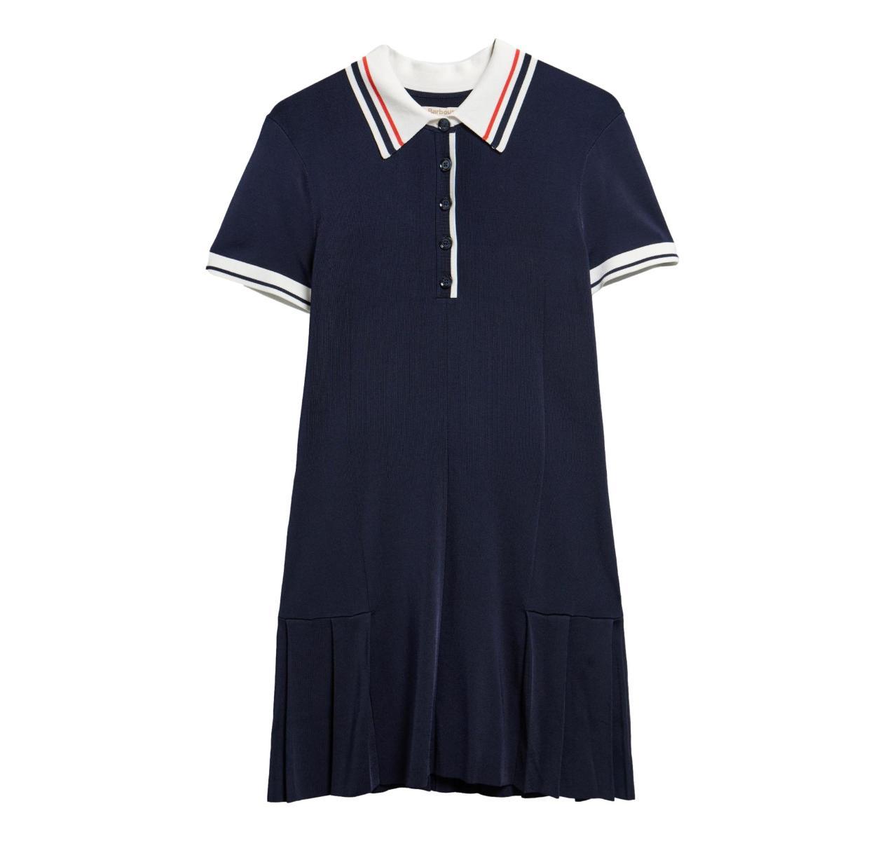 BARBOUR Mini Abito Donna Hollington In Maglia Blu LDR1003NY73