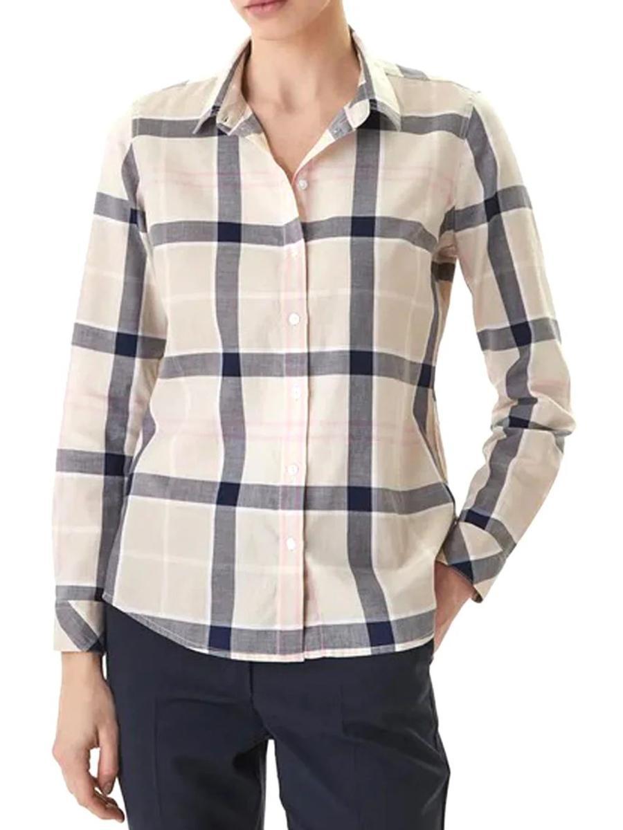 Barbour Camicia Bredon Check Donna-Beige
