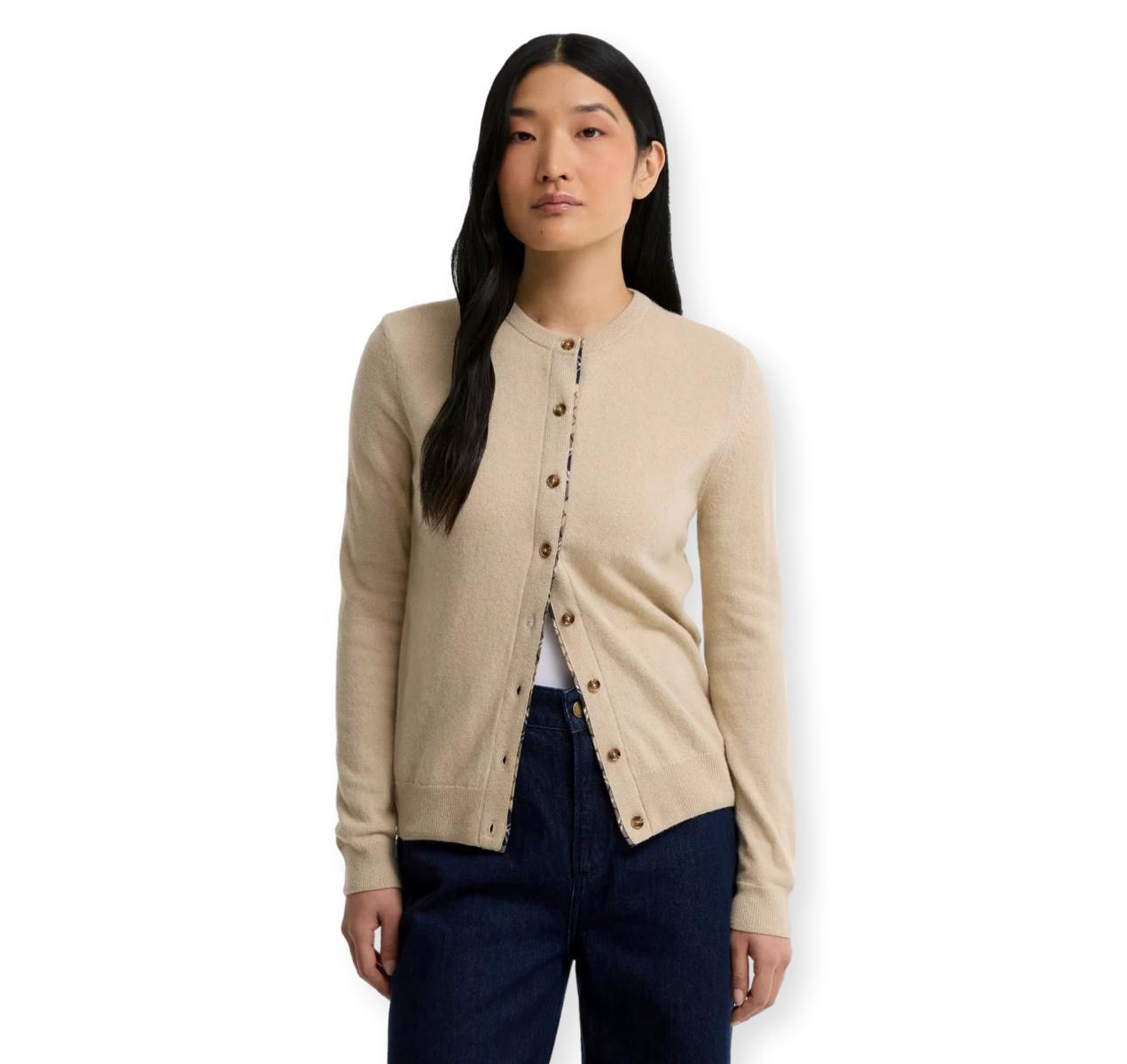Barbour Cardigan cardigan pendolo Cardigan be54 Honey/Birchwood Tartan-Beige