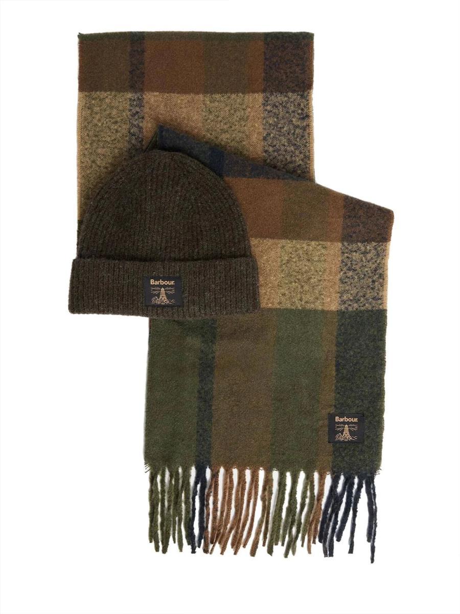 Barbour Sciarpa Uomo Westerdale Capp + Sciarpa  MGS0095-Olive