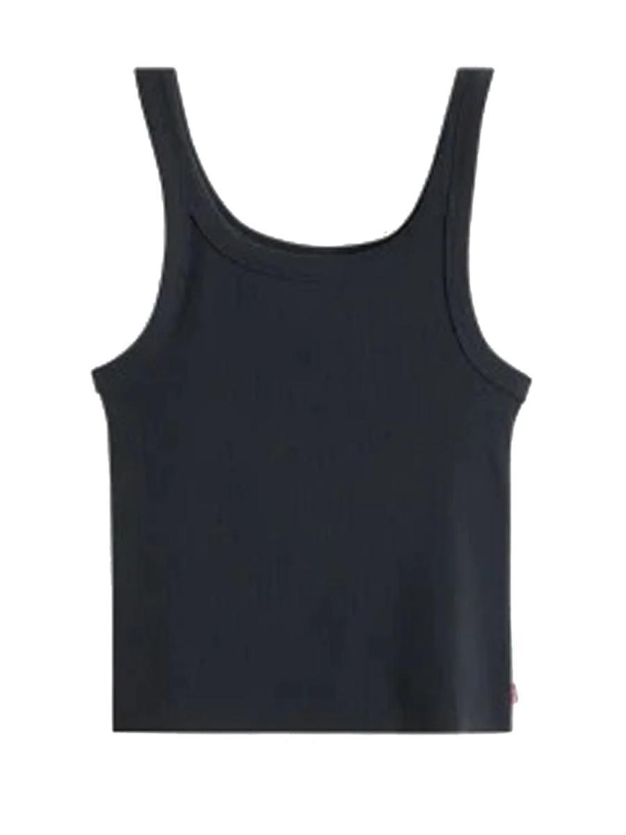 Levi's Essential Ribbed Tank T-Shirt Donna (Pacco da 1)-Antracite