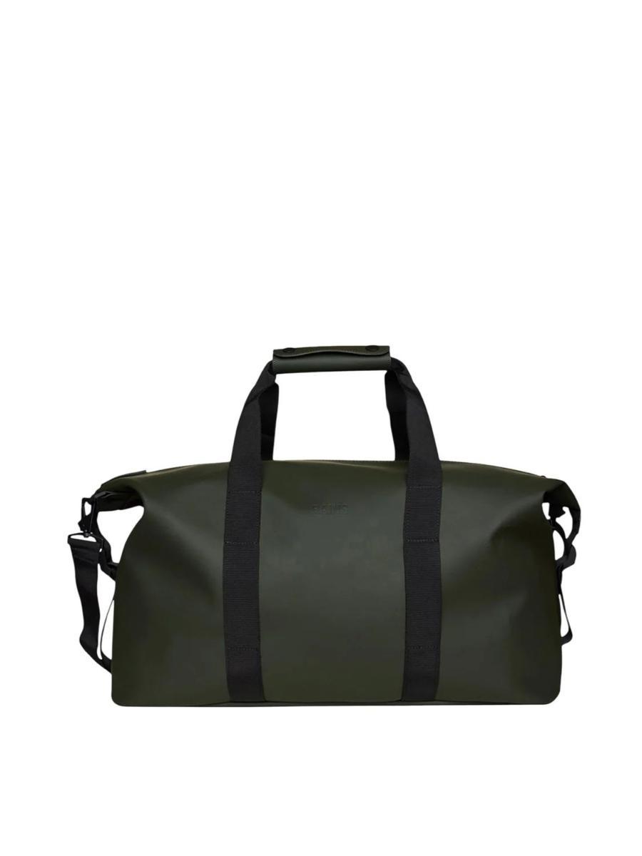 RAINS Hilo Weekend Bag - Borsone da viaggio impermeabile, tracolla, 24-Verde