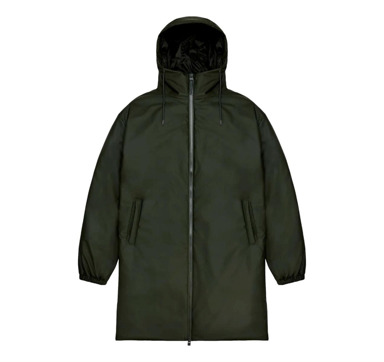 Rains - Giacca termica lunga, di Rains-Verde