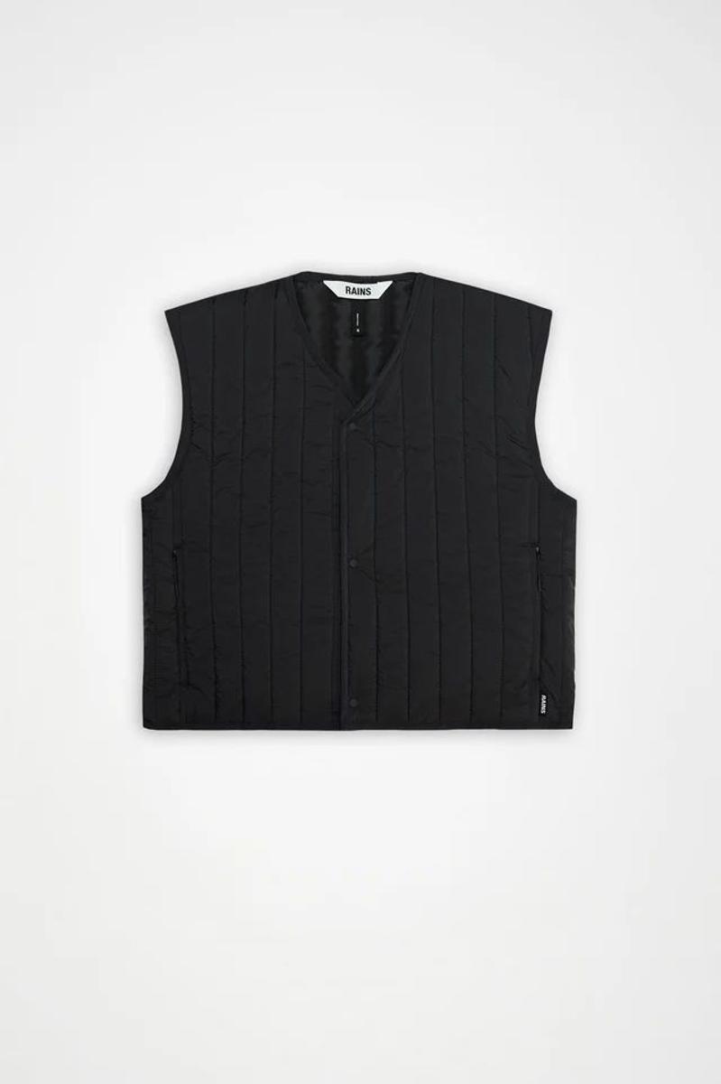 RAINS Gilet Uomo Nero Ra21660-Nero