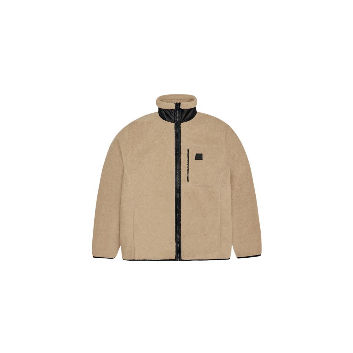 Giubbotto Unisex in pile con zip Beige