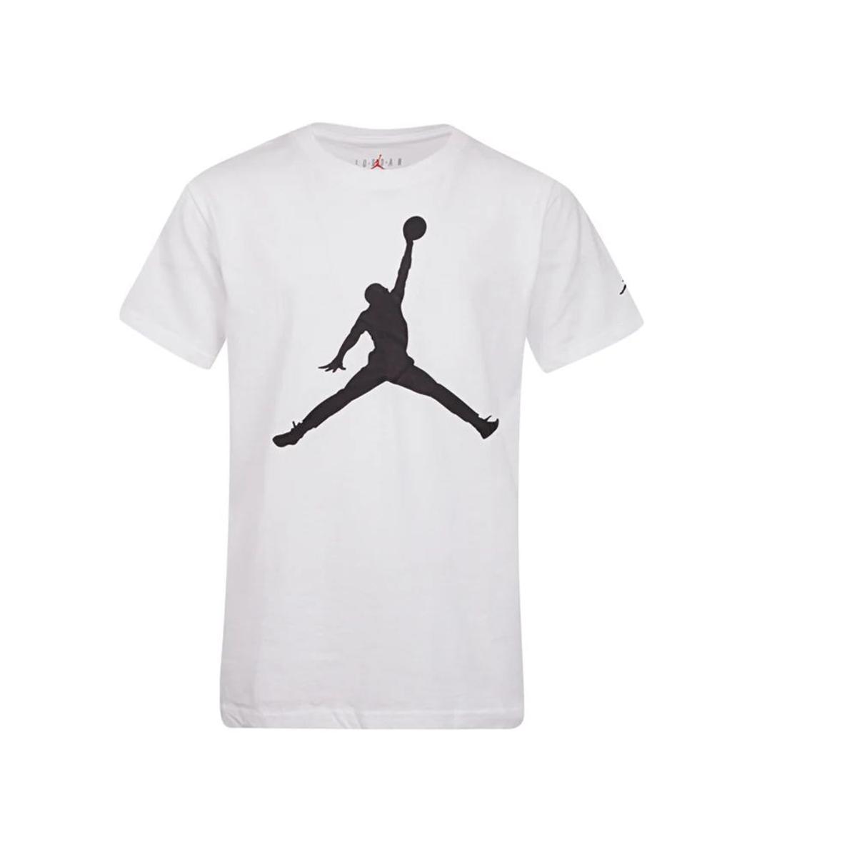 Jordan Jdb S/S Jumpman Tee JDB S/S Jumpman Tee Bambini e Ragazzi (Pacco da 1)-Bianco