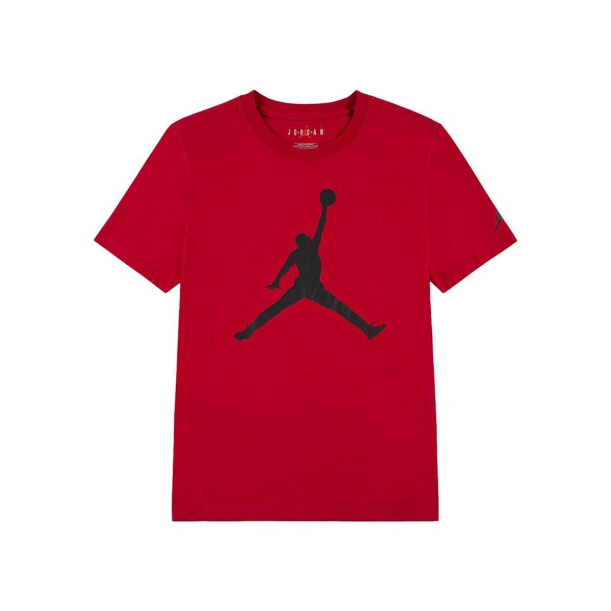 Jordan Jdb S/S Jumpman Tee JDB S/S Jumpman Tee Bambini e Ragazzi (Pacco da 1)-Rosso