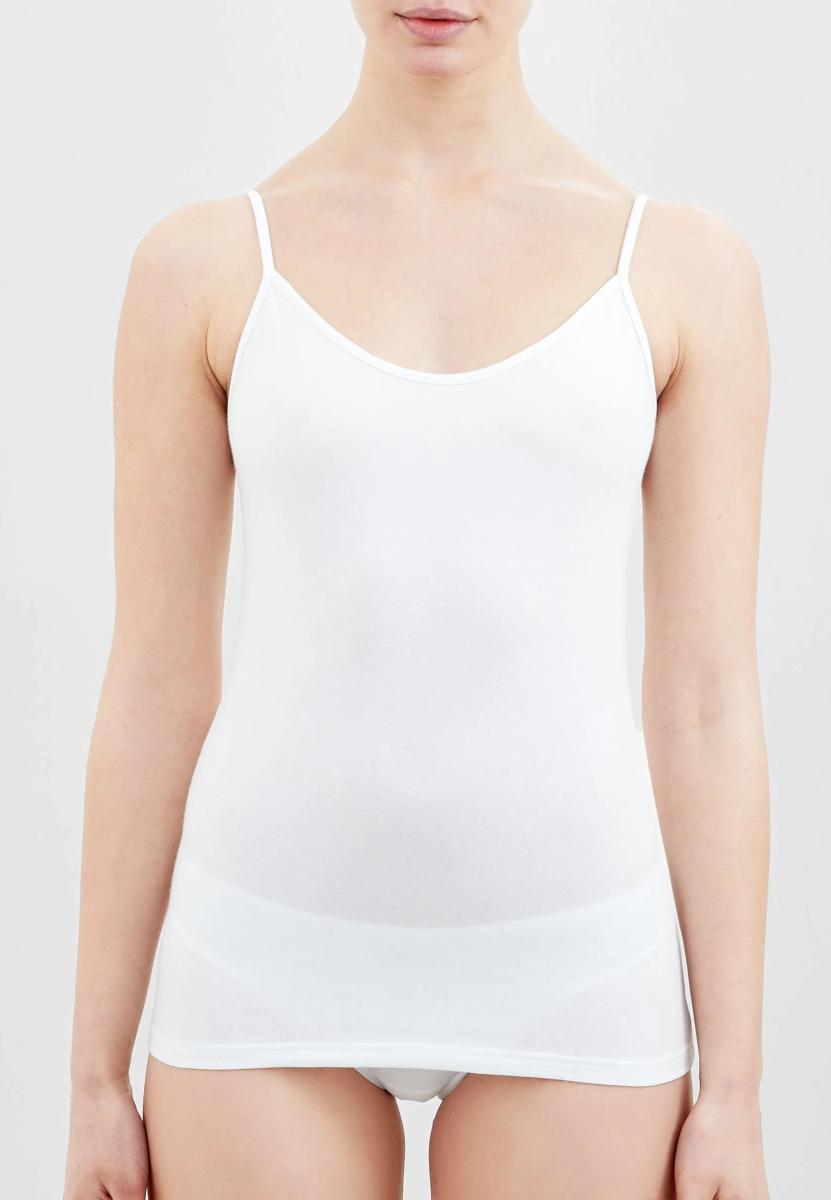 Ragno Top Donna Spalla Stretta BeYouTiful Extra Fine DM05AE-Bianco