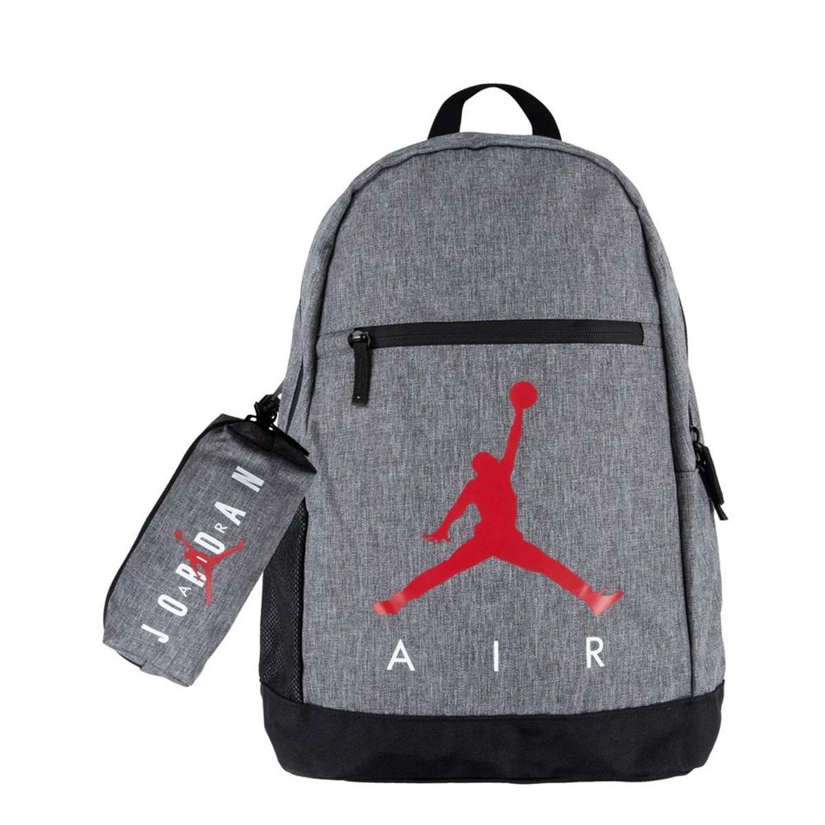 Jordan Camo Boys School Backpack-Grigio