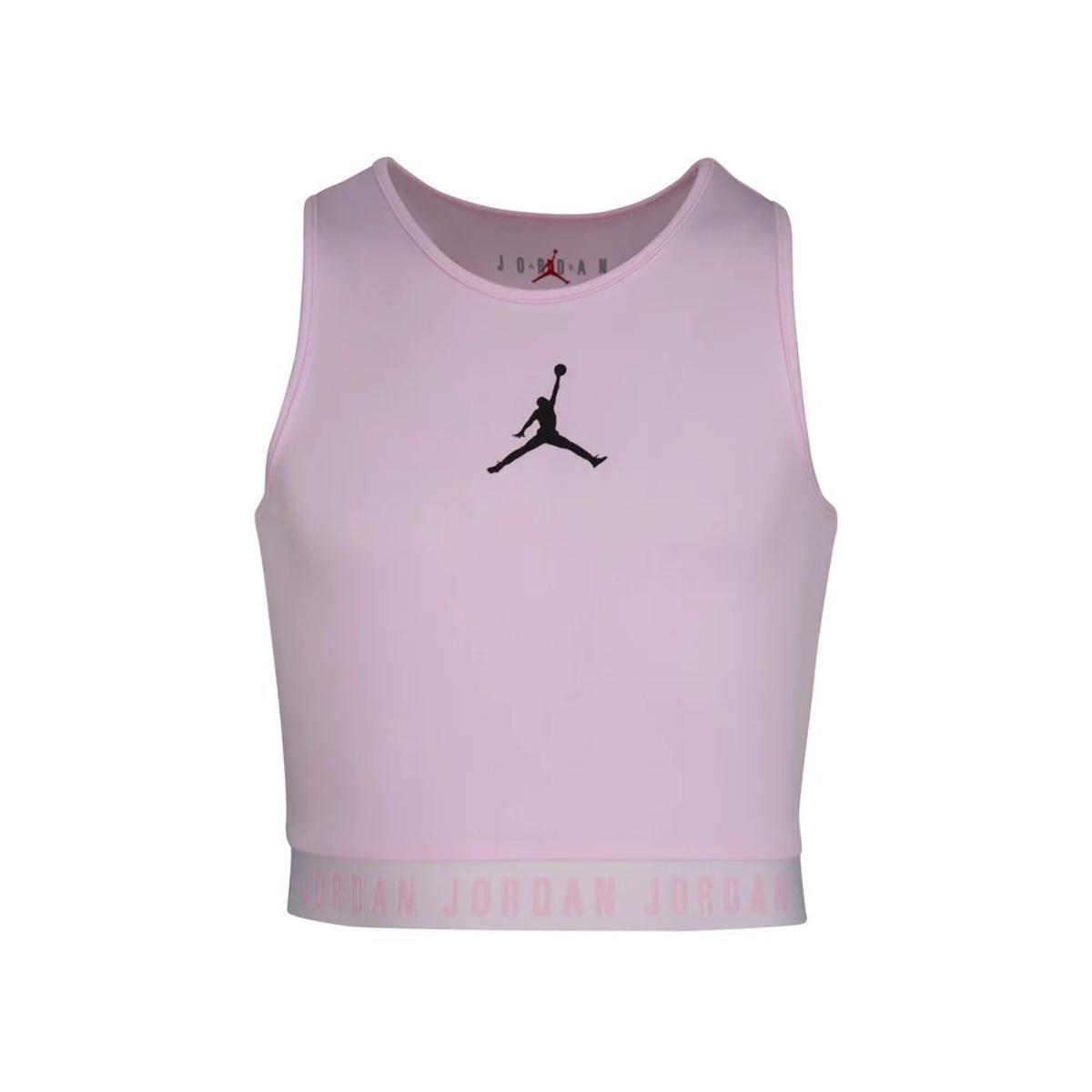 Jordan Essentials Active T-Shirt Bambine e Ragazze (Pacco da 1)-Rosa