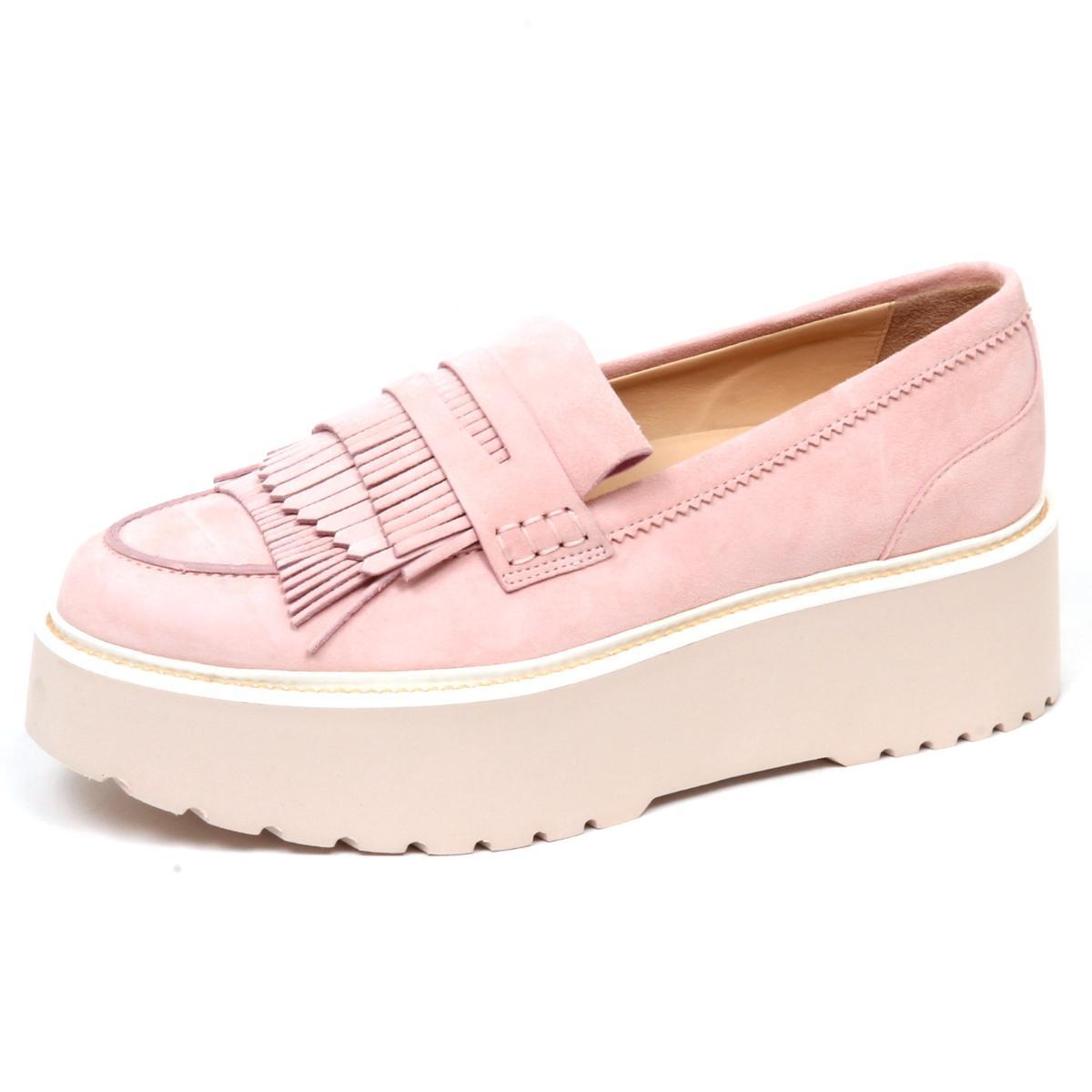 F2562 mocassino donna pink HOGAN H355 scarpe loafer suede shoe woman