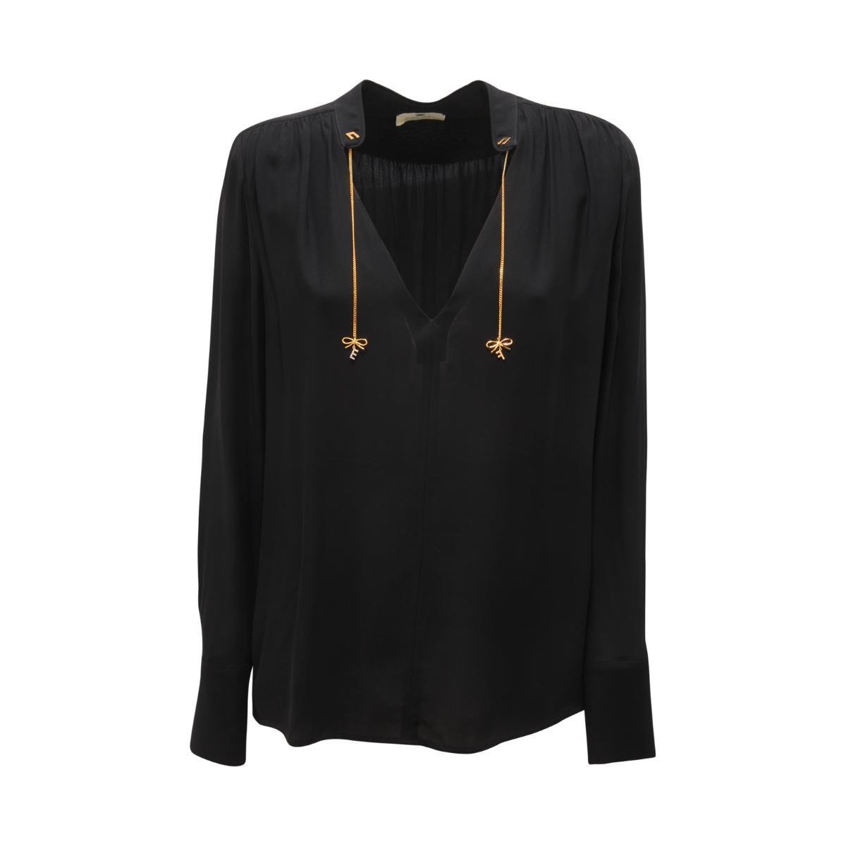 BLUSA DONNA ELISABETTA FRANCHI WOMAN V-NECK VISCOSE SHIRT
