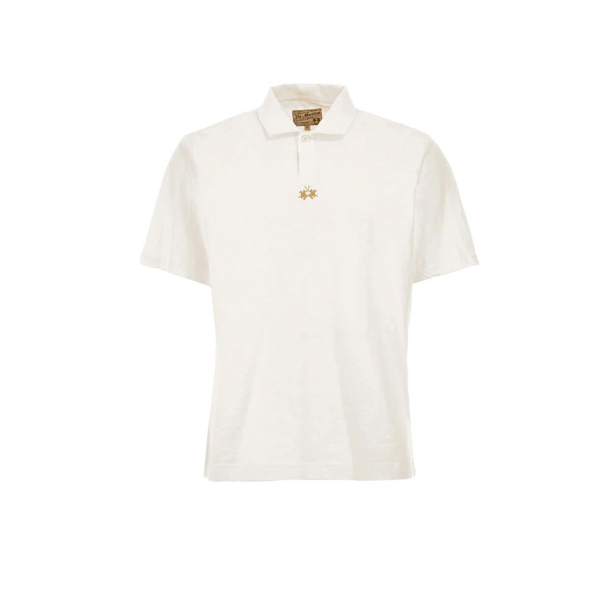 La Martina - Polo in Jersey Regular Fit, Bianco Ottico, Man
