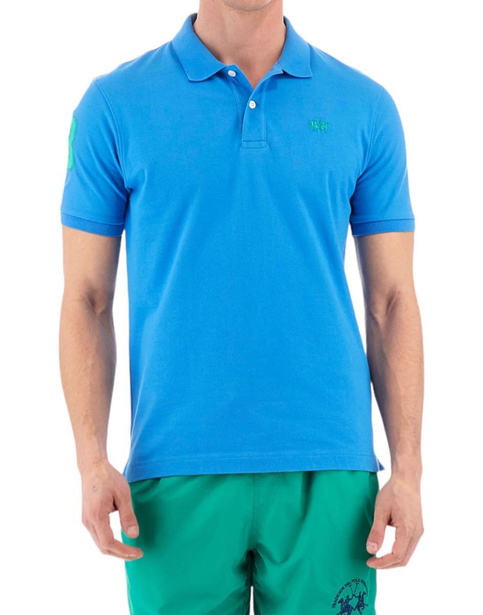 La Martina Man Polo S/s Piquet Stretch-Bianco