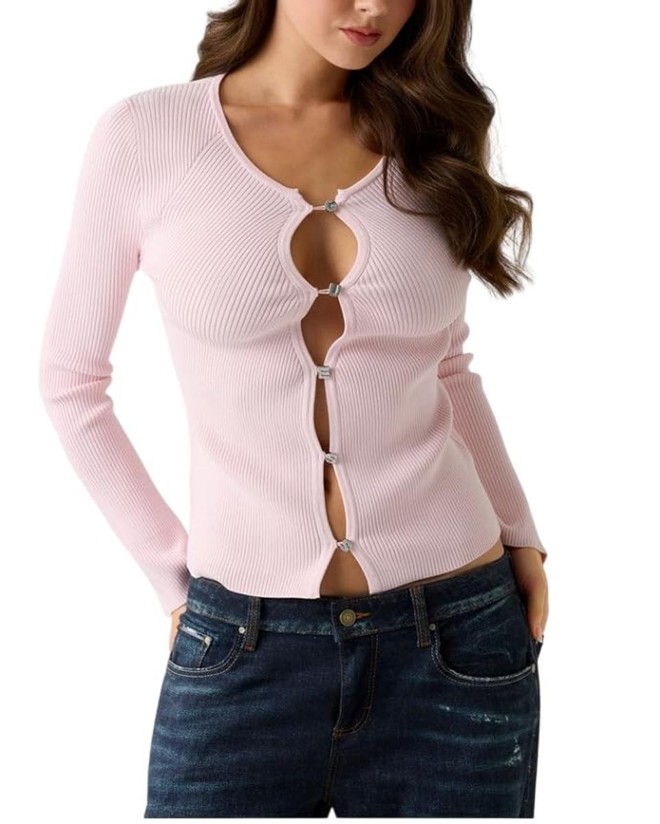 GUESS Cardigan Donna ES26GU05 W6RR35Z0132 JBLK