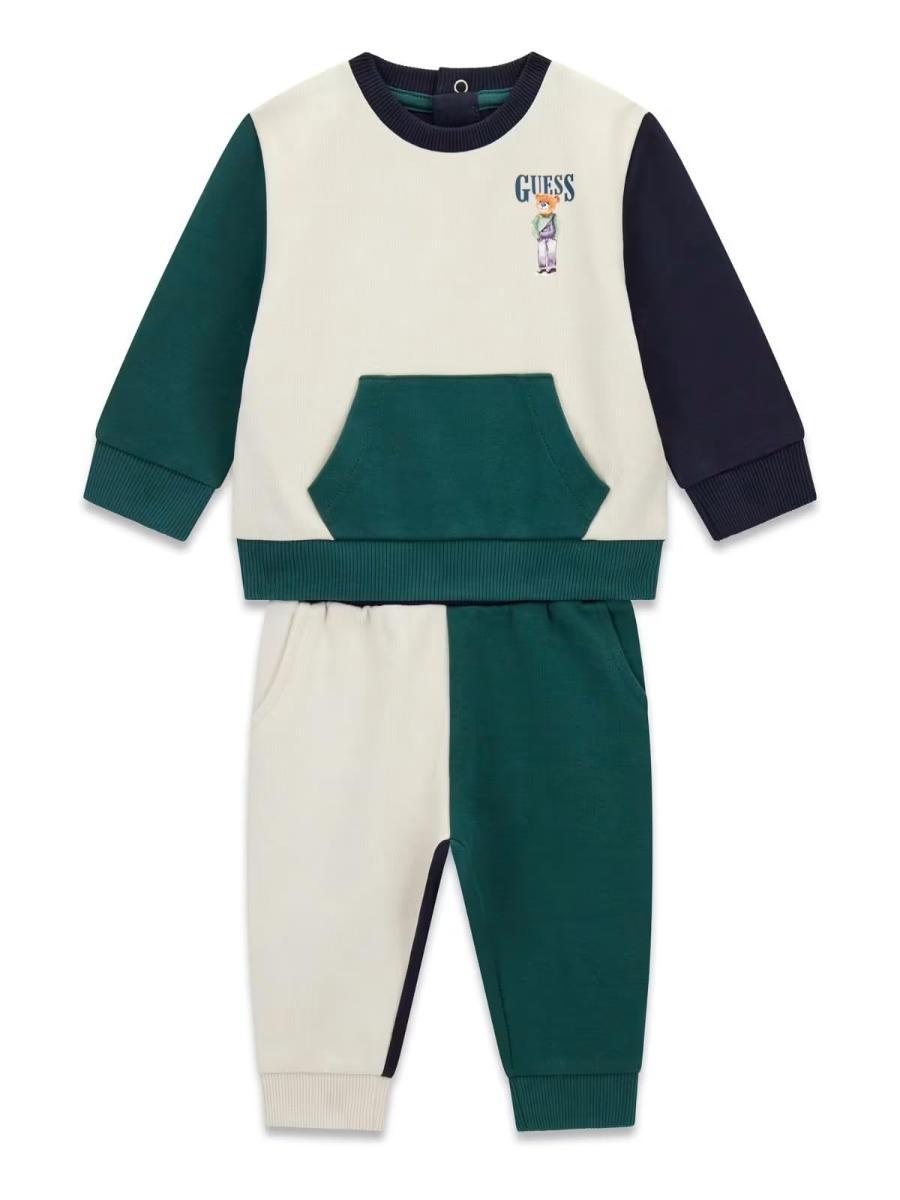 GUESS Completo per Bimbo Verde Scuro