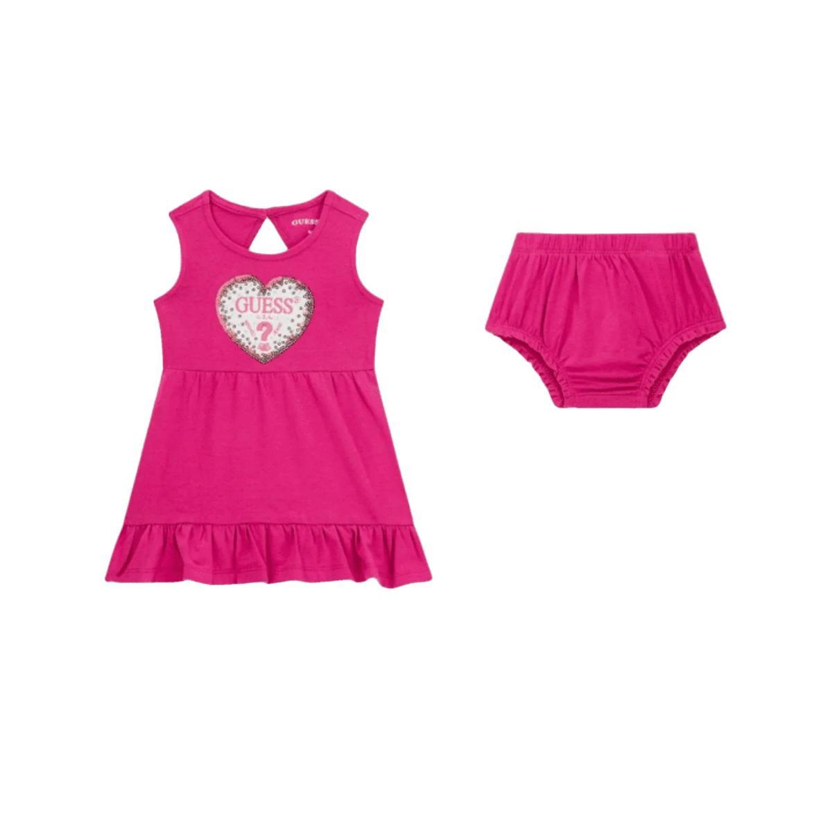 GUESS Abito Bimba Art A6GK07 K6YW4-Rosa