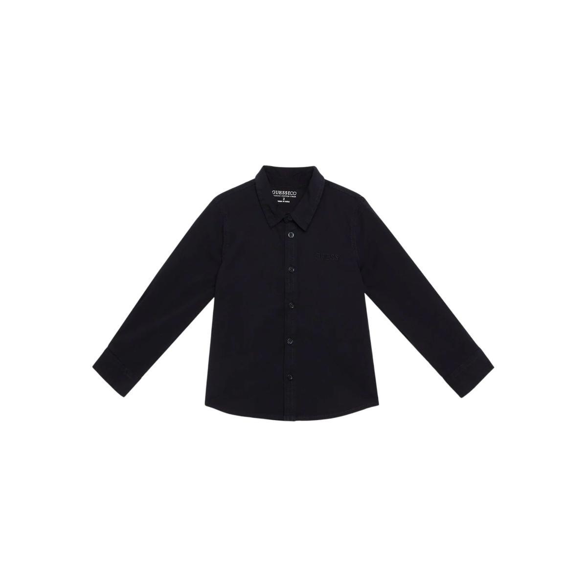 GUESS Junior T-shirt in Cotone Jersey Multicolore e logo ricamato-Blu