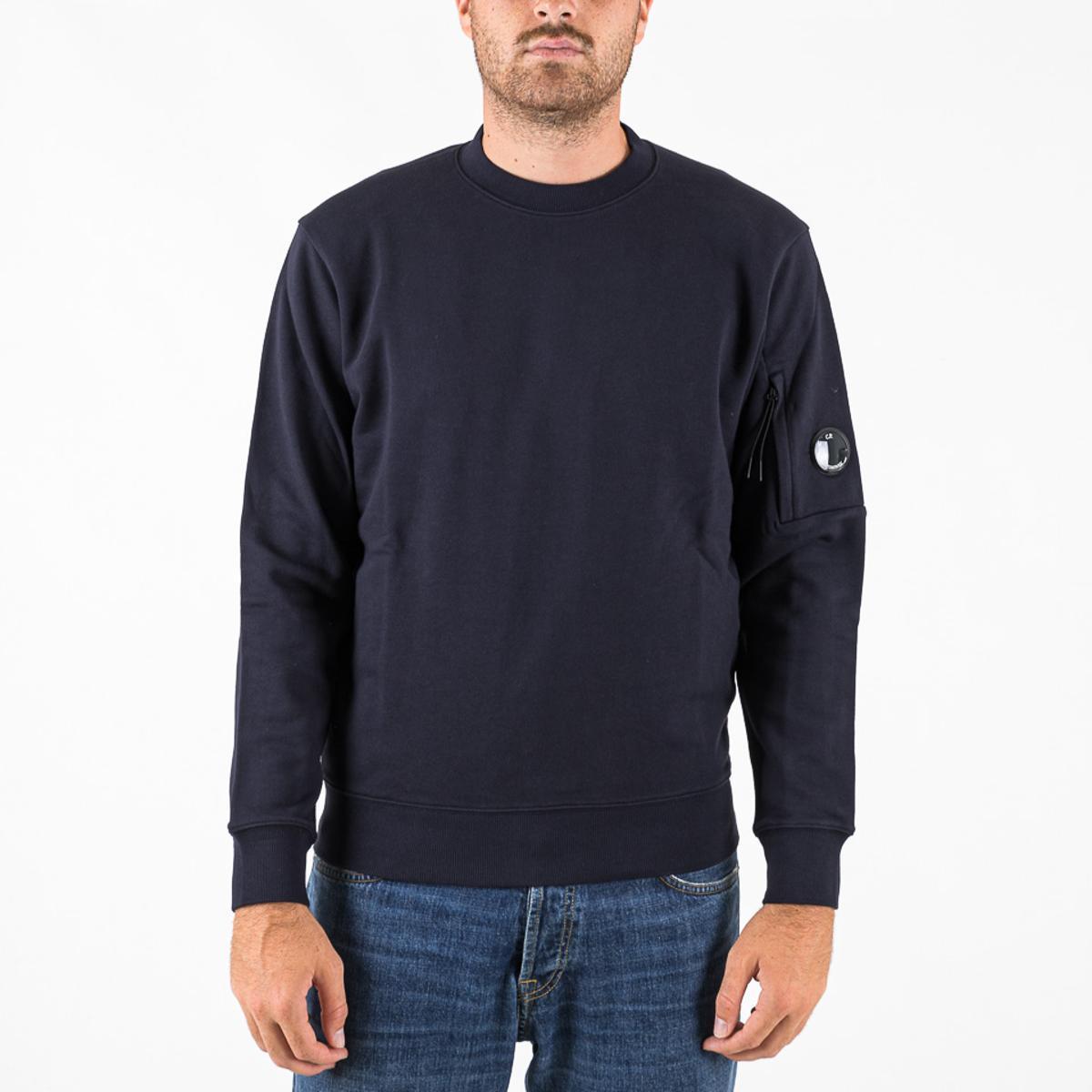 Felpe C.P. Company Diagonal Raised Fleece Crewneck Sweatshirt total eclipse