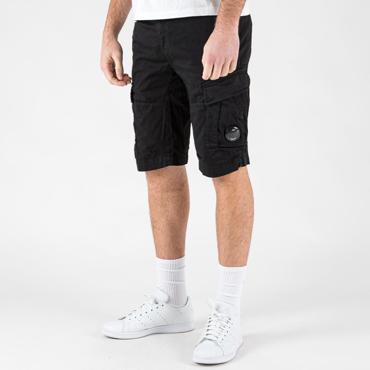 Pantaloni C.P. Company Stretch Sateen Cargo Lens Shorts black