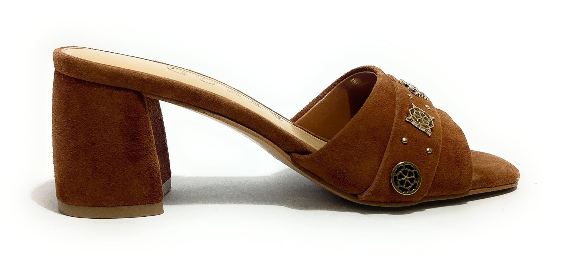 GUESS Sandalo Gauri 2 TC 60 in suede brown DS26GU39 FLJGU2SUE03