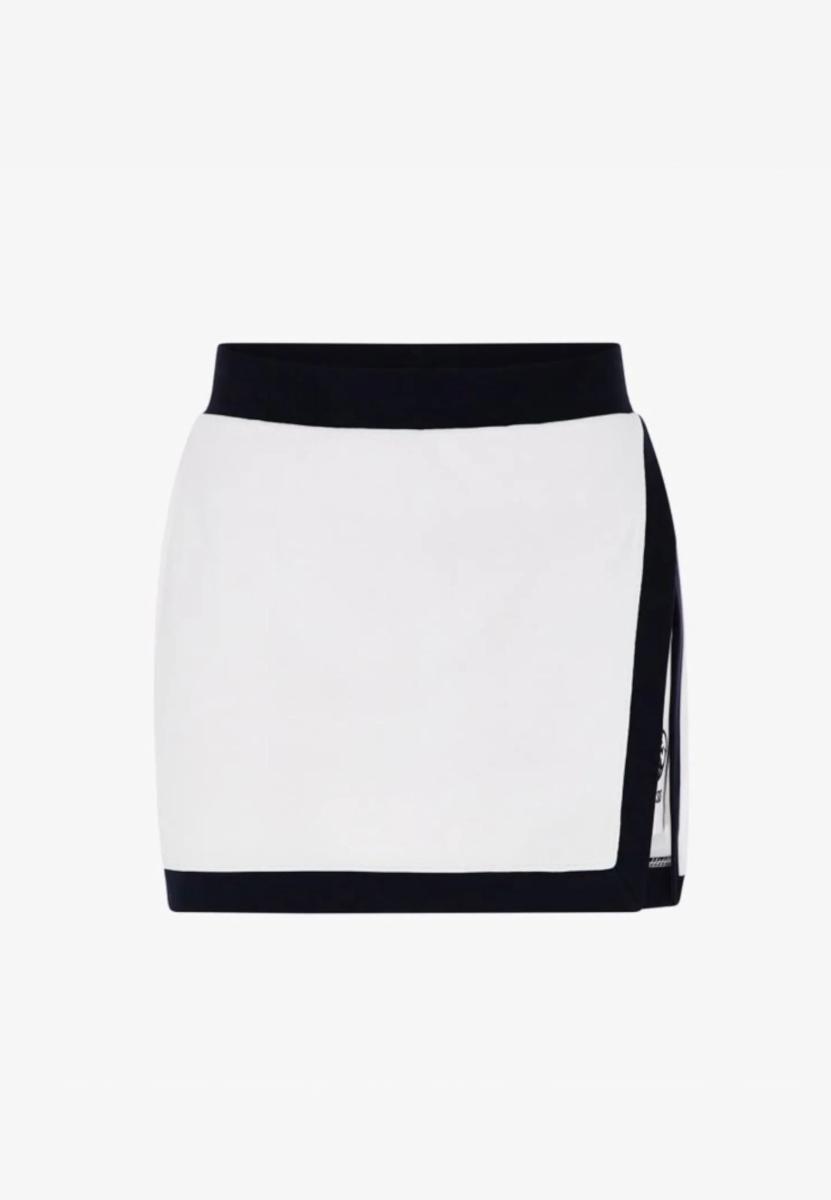 Guess Gonna Corta Bianca Con Inserti Blu