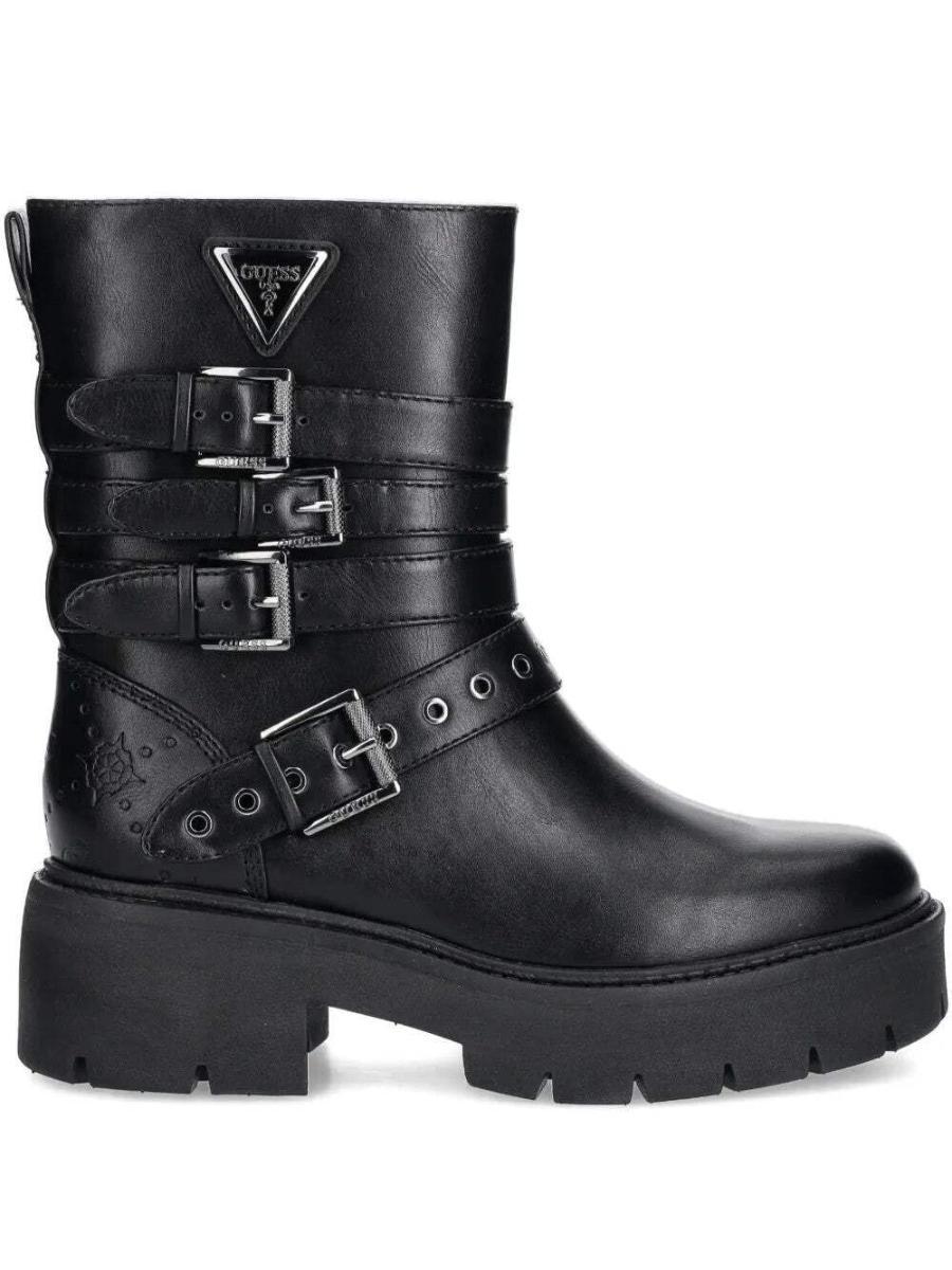 GUESS Anfibio Salvo Nero FLTSVO FAL10 Tessuto-Nero