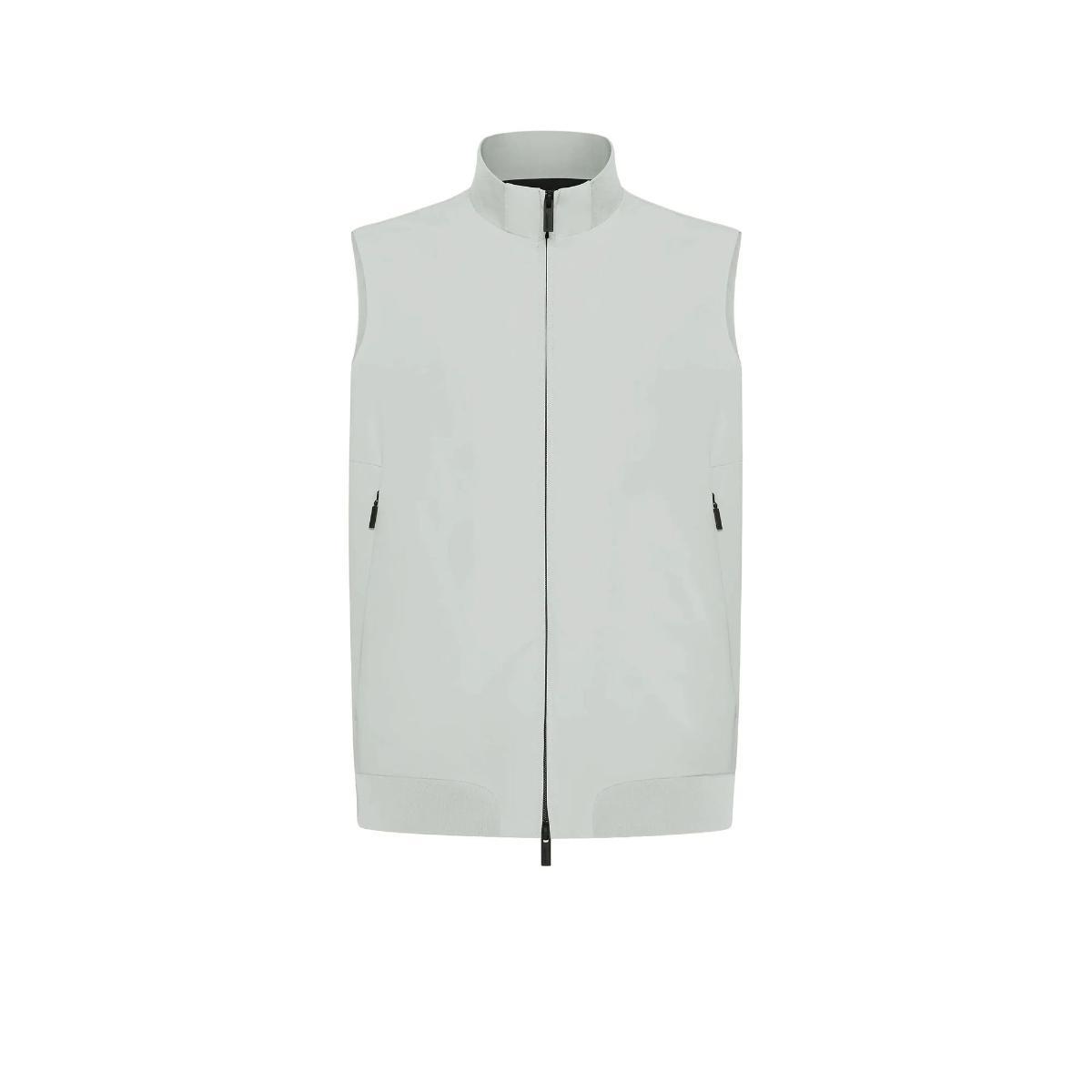 Gilet Uomo in tessuto tecnico Grigio chiaro-Grigio chiaro
