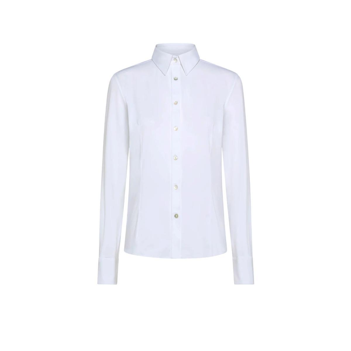 Camicia Donna classica Oxford Bianco-White