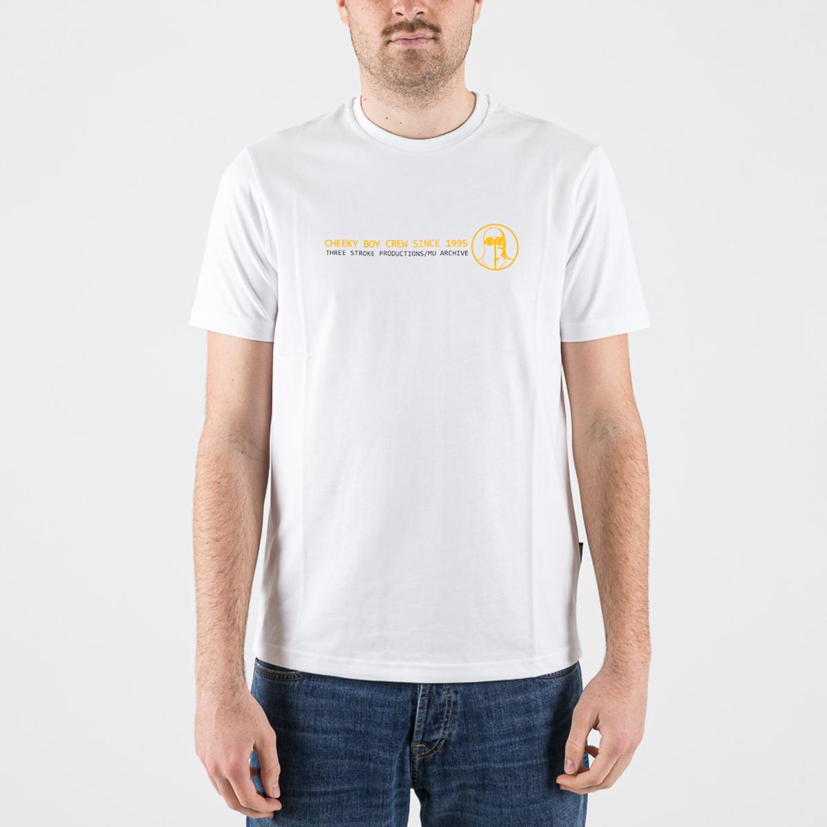 T-shirts Three Stroke Crew T-Shirt white