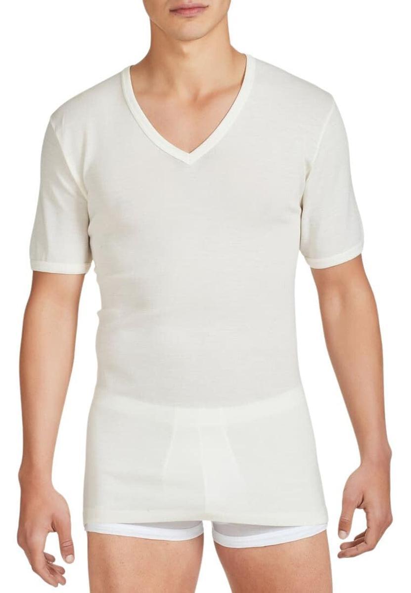 Ragno Offerta 3 Pezzi Magliette Scollo V 100% Lana Merinos 60038