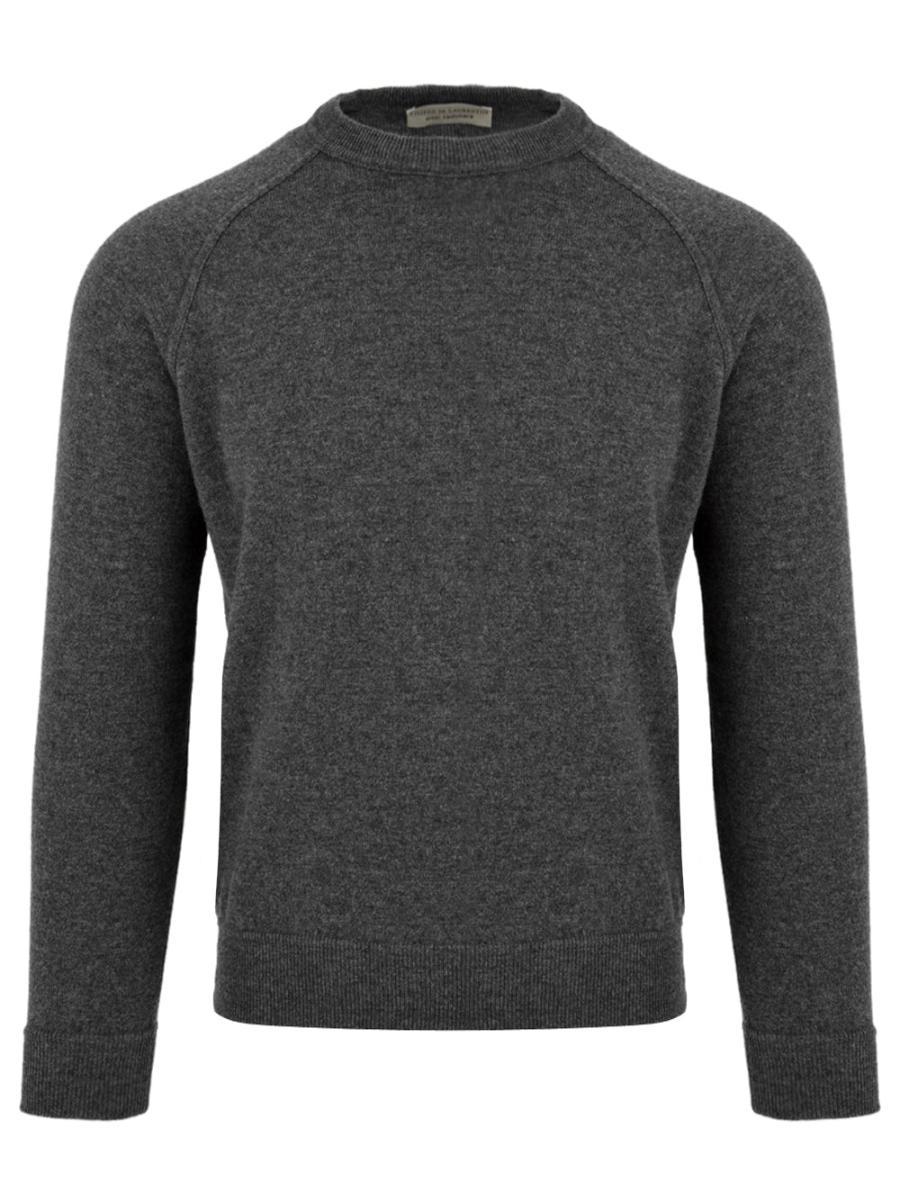 Maglione Uomo grigio con cuciture a vista