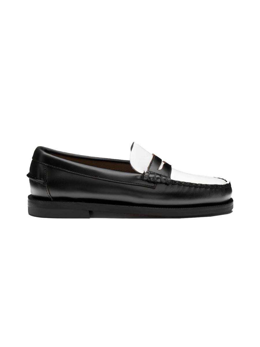 Sebago Classic Dan W Mocassini & Scarpe da Barca Donne Nero/Bianco Mocassini-Nero