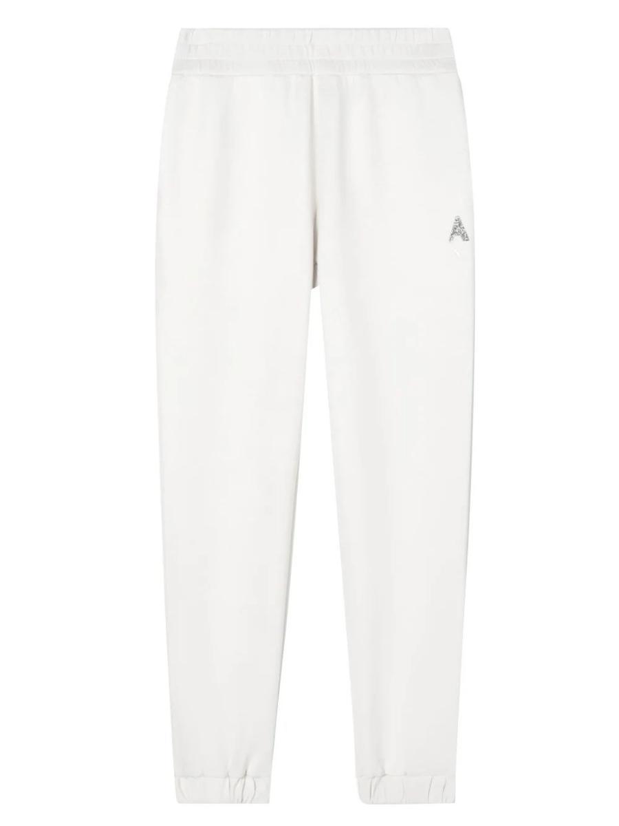 Armani Exchange Jogger da donna con strass-Bianco