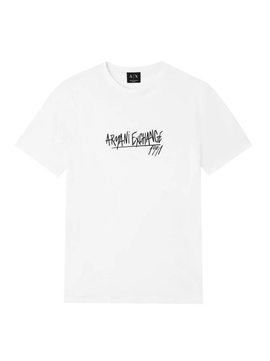Armani Exchange Tshirt Uomo Xm002789 Af10356-Bianco ottico