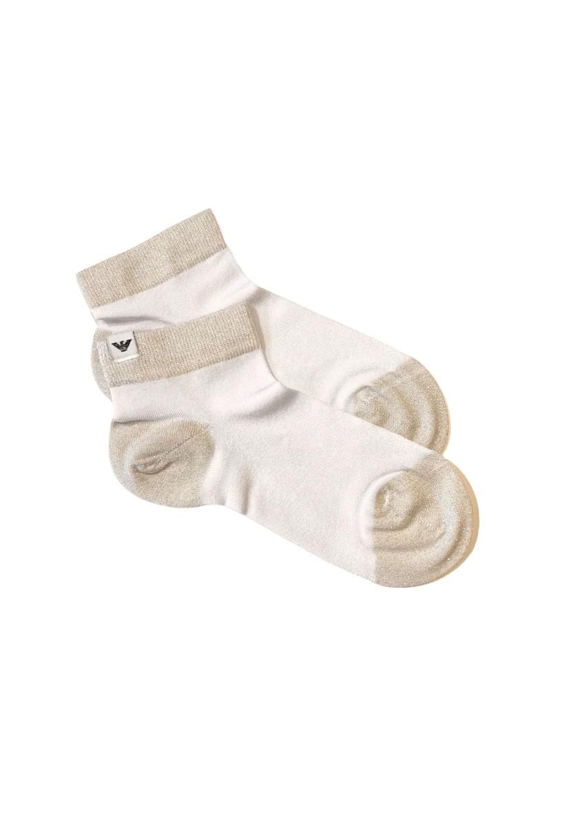 Emporio Armani Ankle Socks CALZINI Donna-Bianco