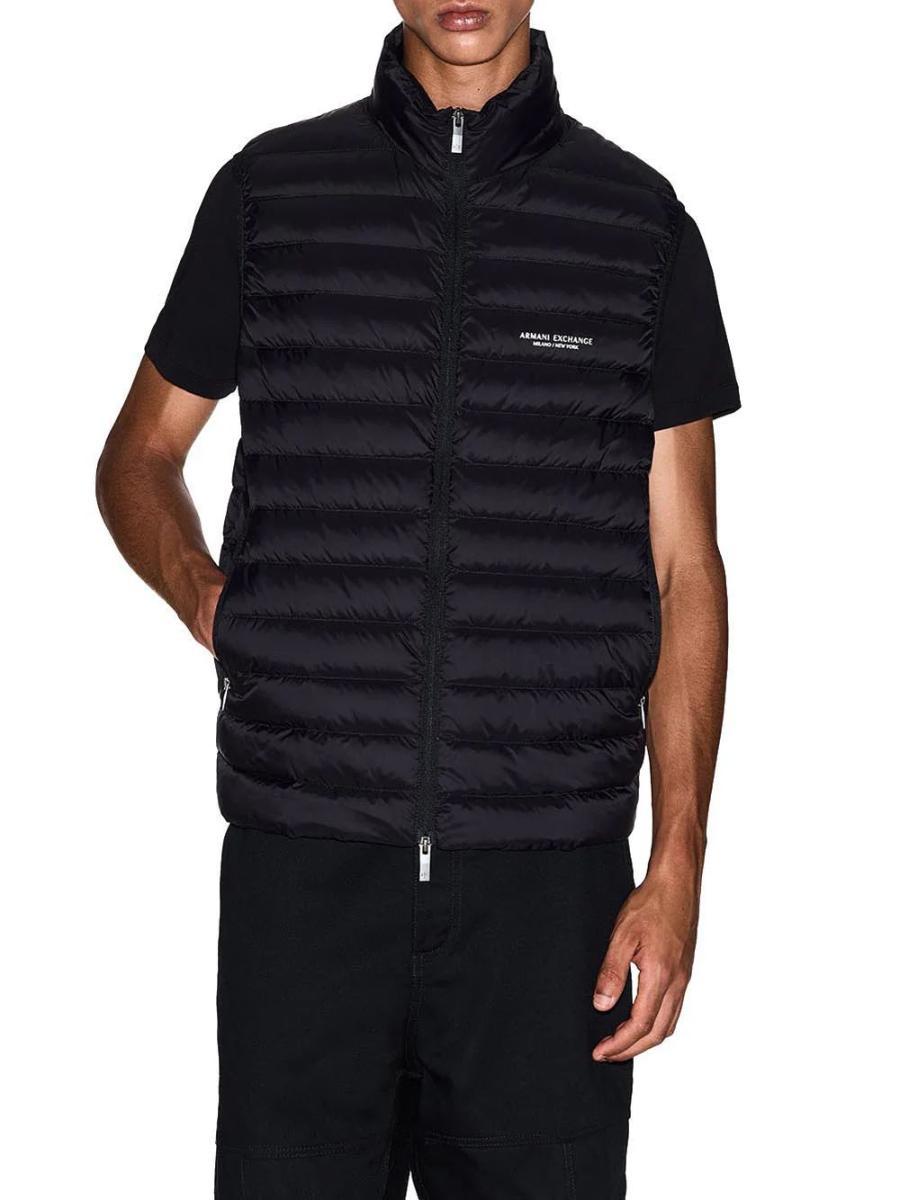 Armani Exchange Smanicati Down Waistcoat XM001576 AF16927 Blu-Nero