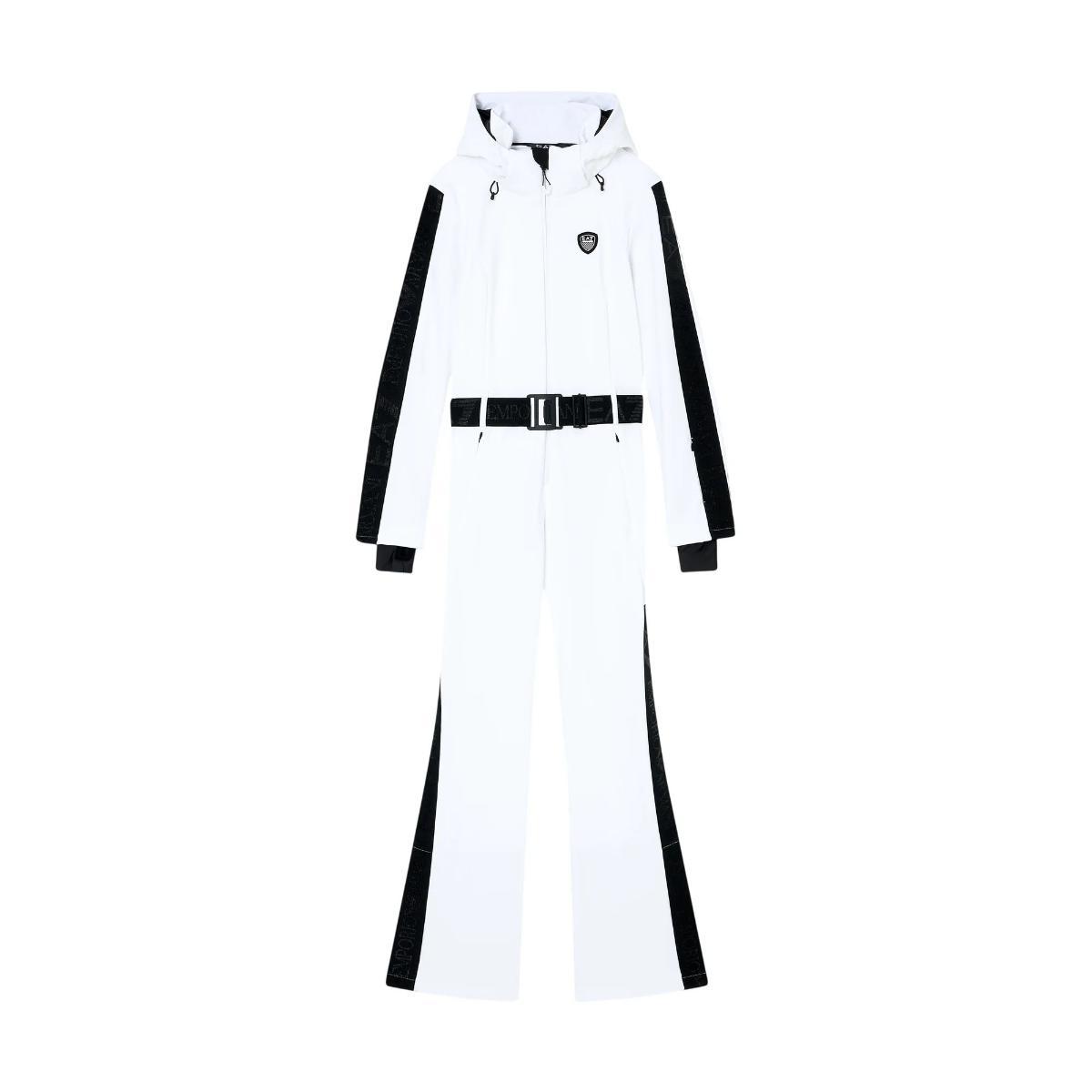 Tuta tecnica da Sci Donna in softshell bianco