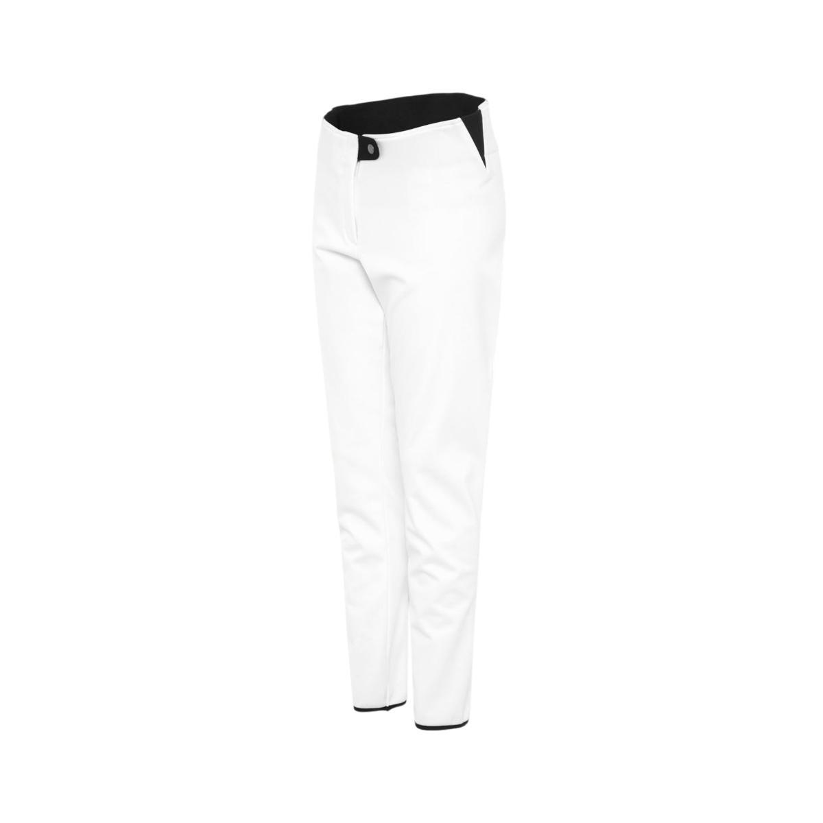 Leggings da Sci Donna in softshell tecnico bianco-Bianco