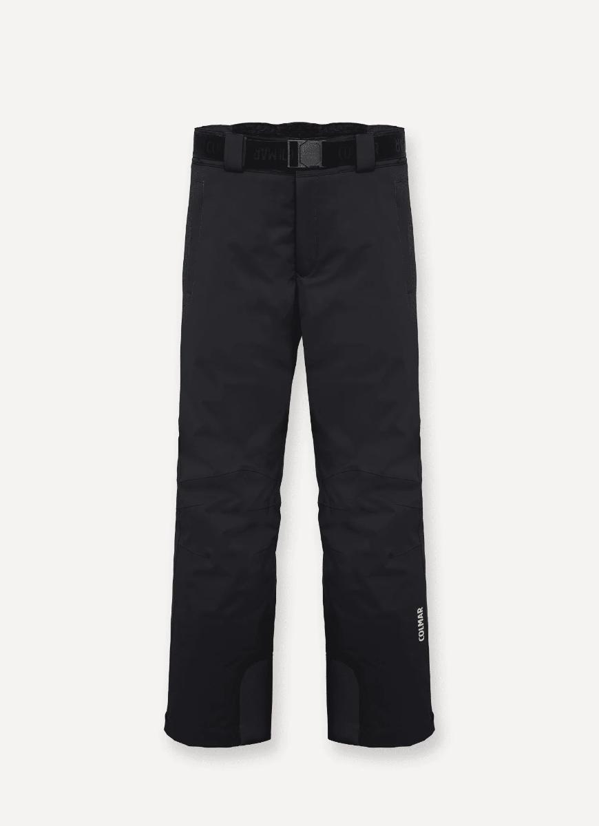 Pantaloni da sci imbottiti con cintura-Nero