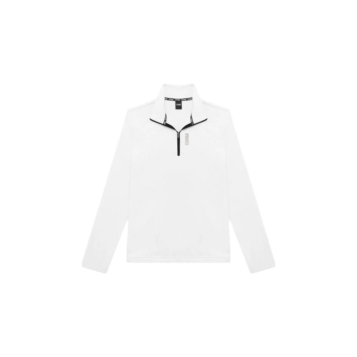 Pile da Sci Donna con zip 1/4 Bianco