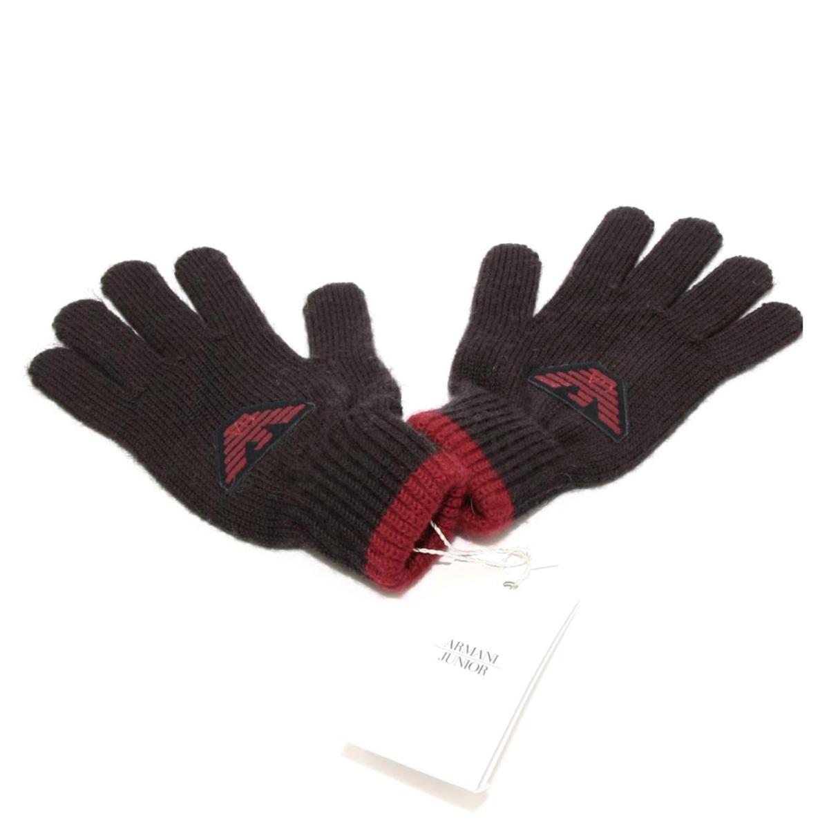 97471 guanti boy bimbo ARMANI JUNIOR wool mix gloves