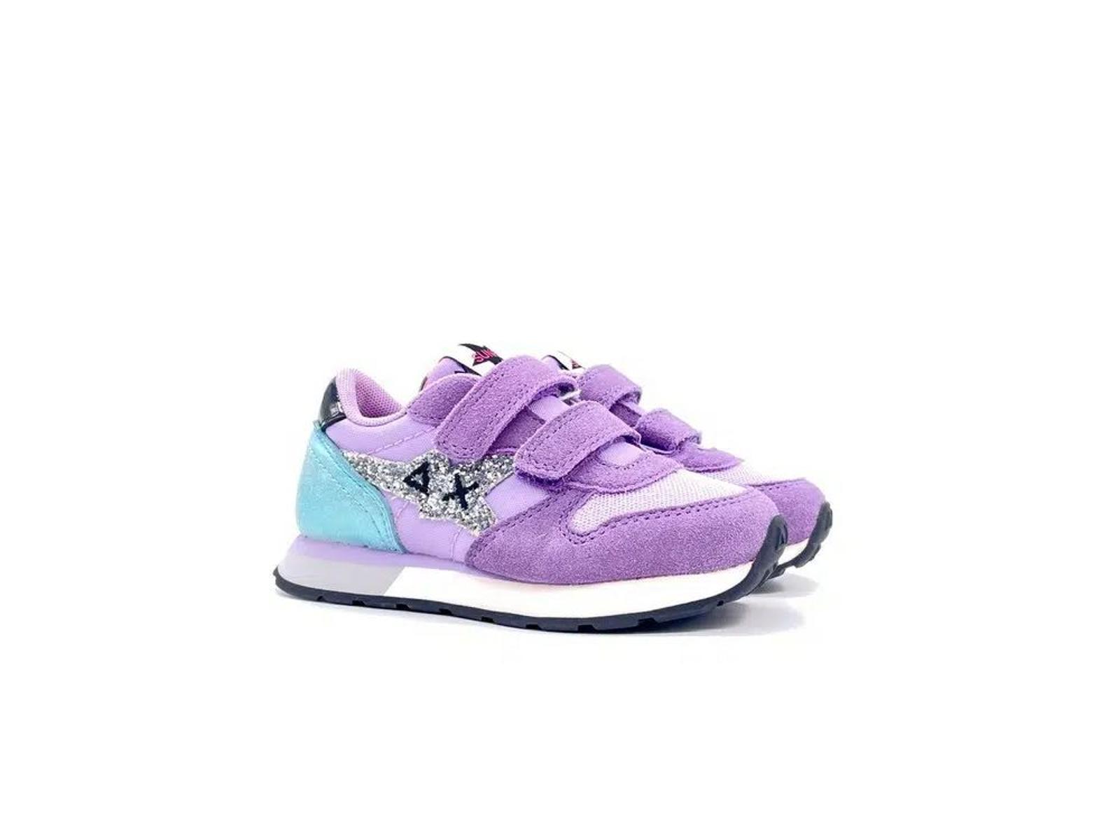 SUN68 Sneakers Bambina Girls Stargirl Glitter logo Lilla