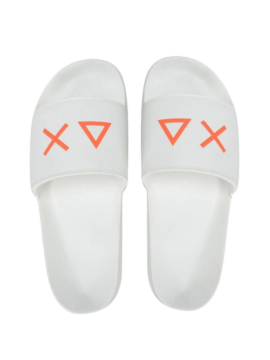 Sun68 Ciabatte Uomo Slippers Logo  X36110-Bianco